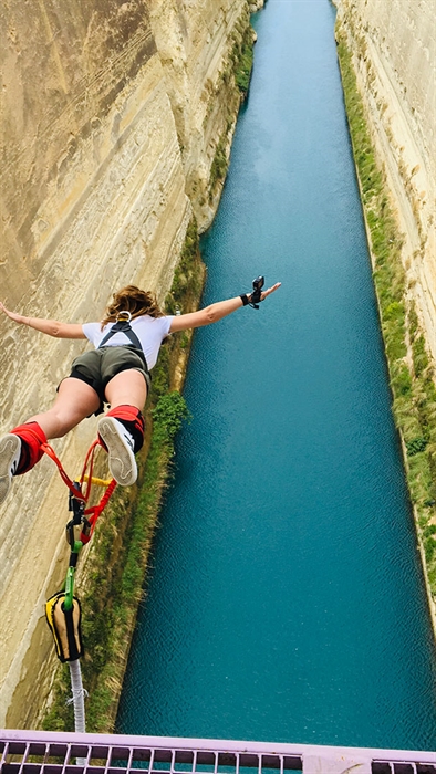 Experience one of the world’s top spots for bungee jumping at Corinth Canal 4